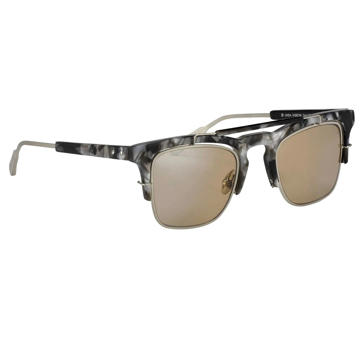 Kris Van Assche Sunglasses Round Burnt Silver and Grey